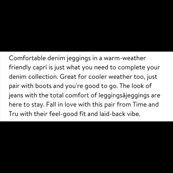 💜Time and True Women’s Knit Capri Jeggings - Picture 7 of 8